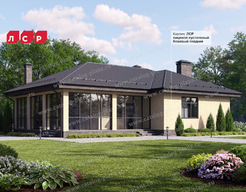 Р-64. Банный комплекс с террасой 11.85x10.75 метров